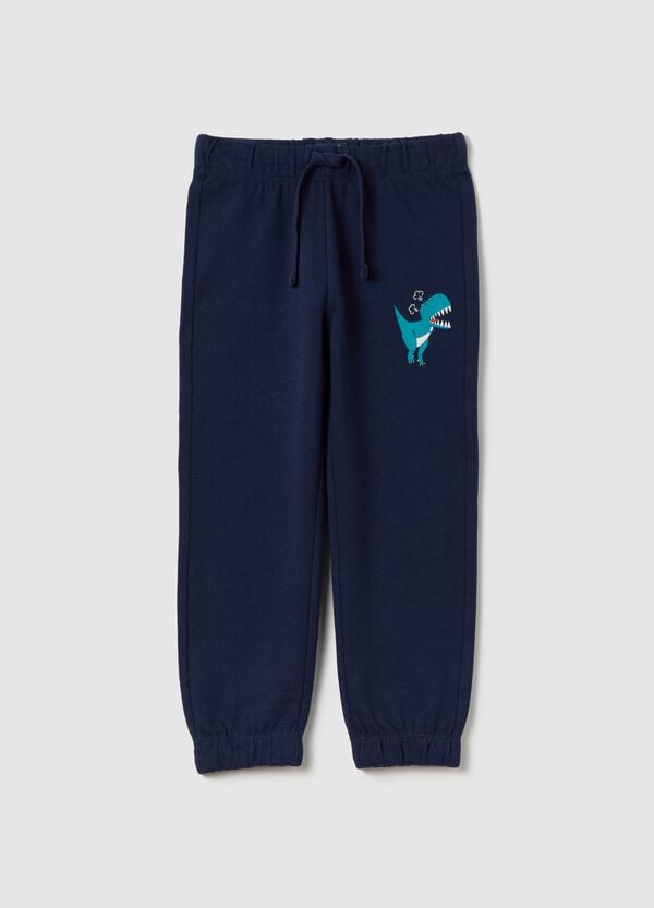 Ovs Joggers in French Terry con coulisse e stampa