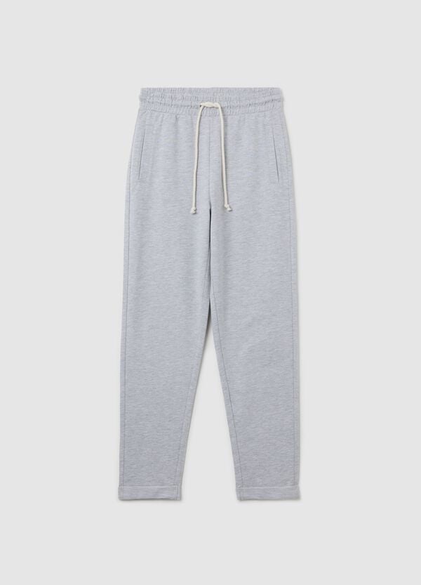 Ovs Joggers In French Terry Con Coulisse Grigio