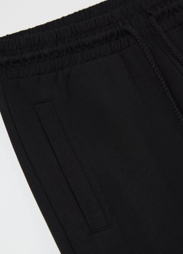 Ovs Joggers In French Terry Con Coulisse Nero