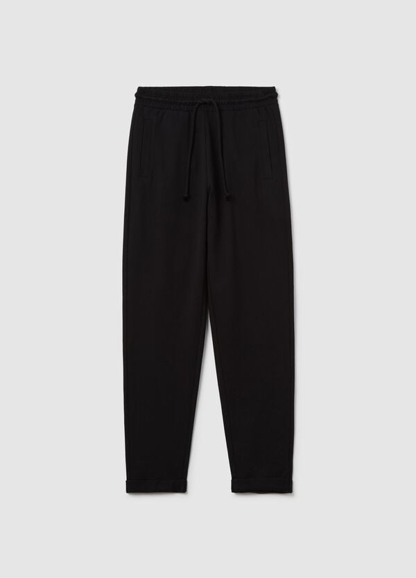 Ovs Joggers in French Terry con coulisse nero