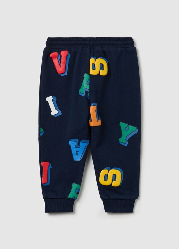 Ovs Joggers In French Terry Con Stampa Lettering