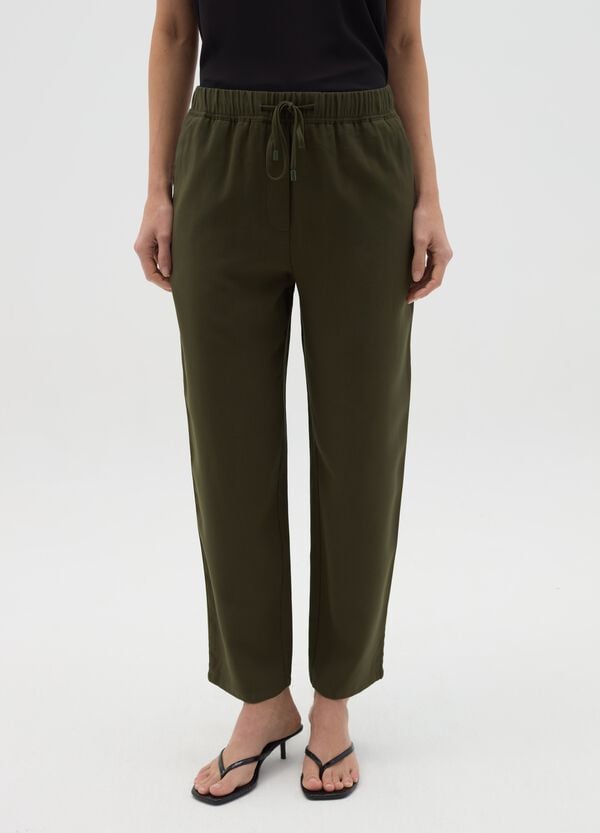 Ovs Joggers In Misto Viscosa Con Coulisse