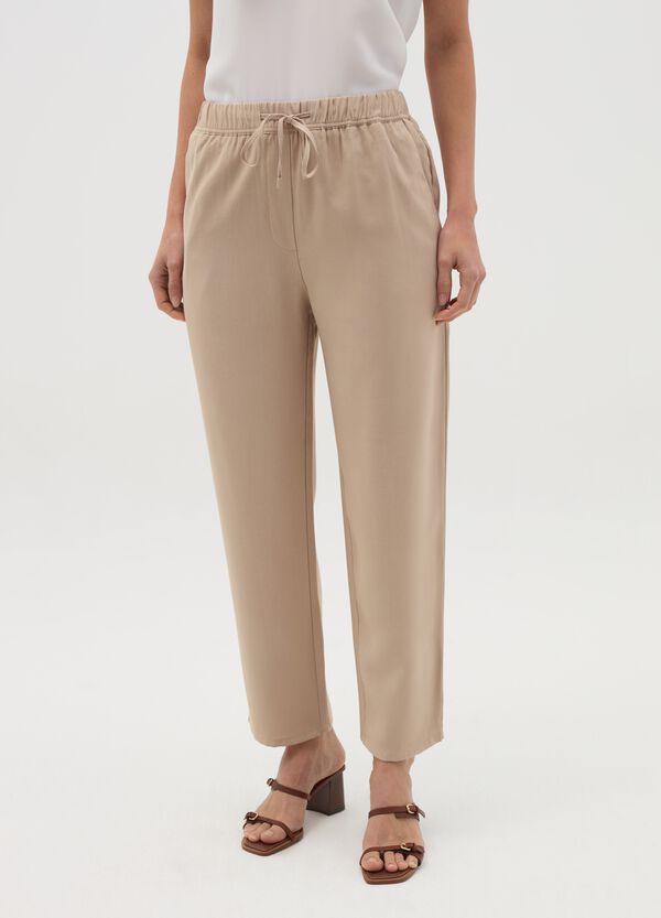 Ovs Joggers In Misto Viscosa Con Coulisse