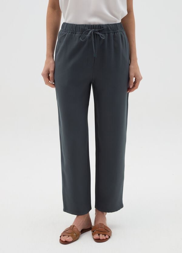 Ovs Joggers In Misto Viscosa Con Coulisse