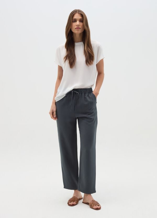 Ovs Joggers in misto viscosa con coulisse