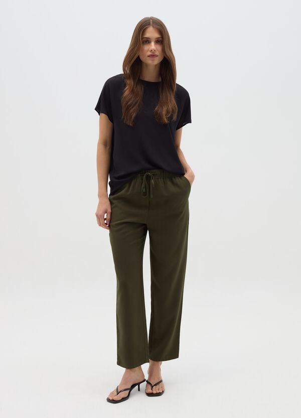 Ovs Joggers in misto viscosa con coulisse