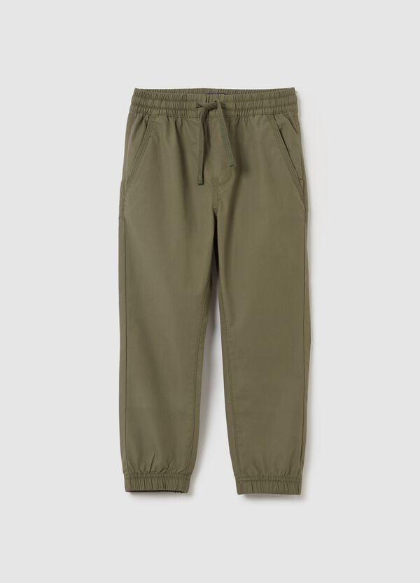 Ovs Joggers in popeline con coulisse
