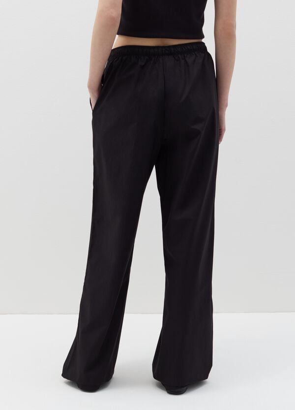 Ovs Joggers In Popeline Con Profilo A Contrasto