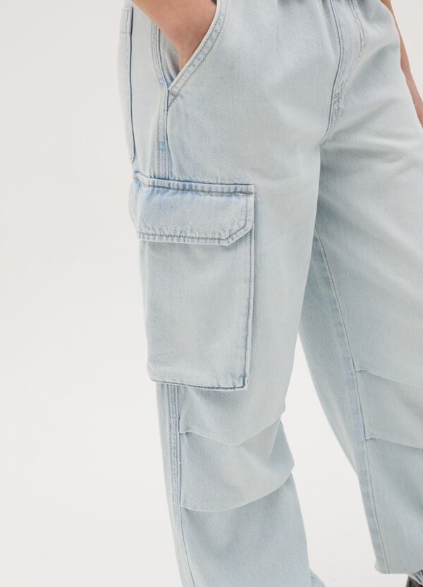 Ovs Joggers Parachute In Denim