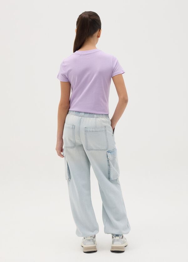 Ovs Joggers Parachute In Denim