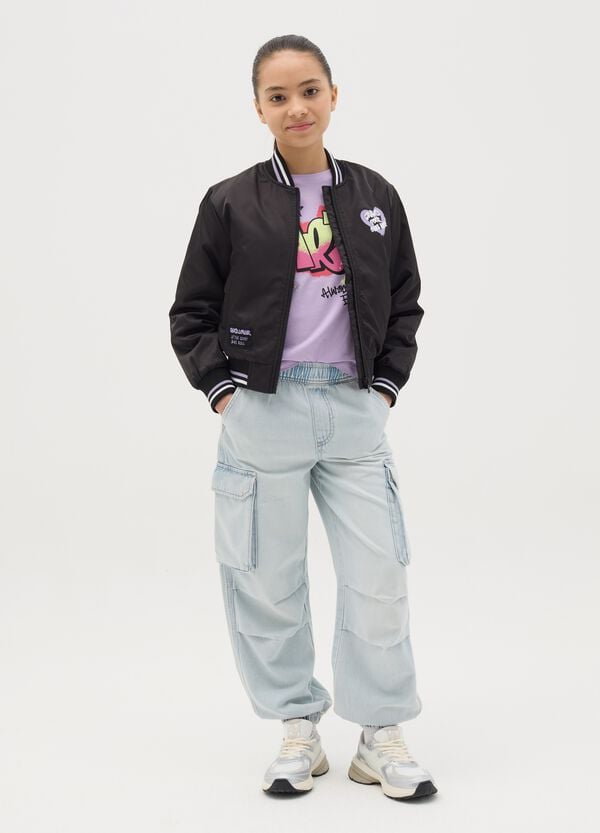 Ovs Joggers parachute in denim