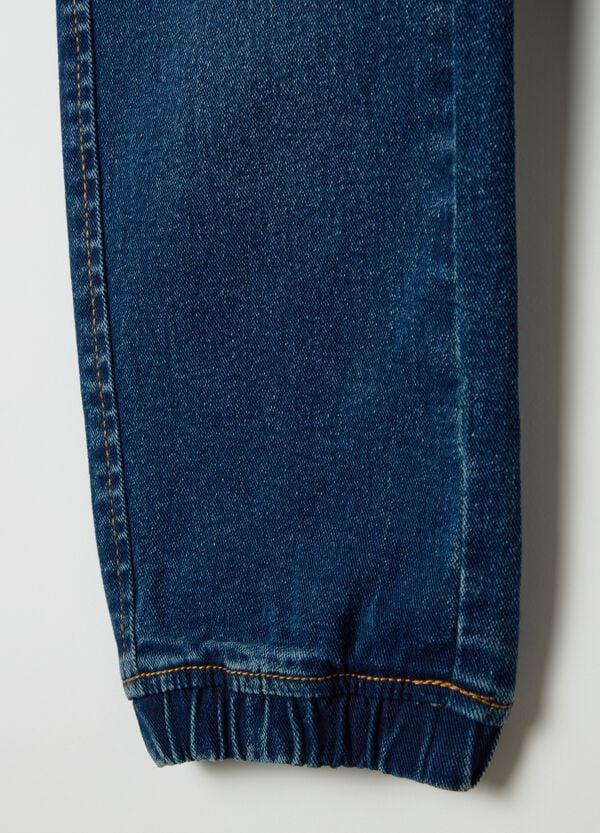 Ovs Joggers Relaxed Fit In Denim Con Coulisse