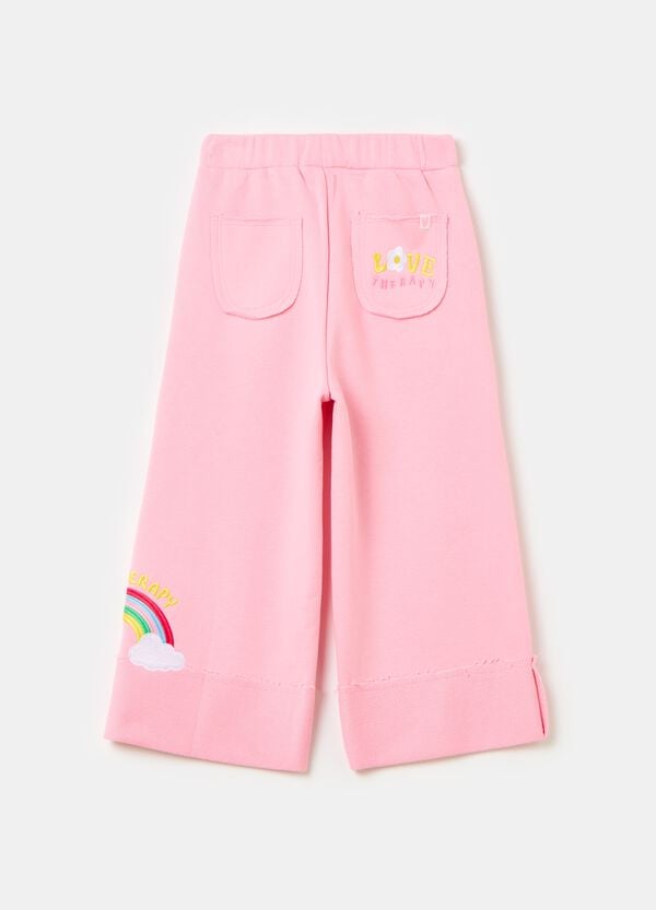 Ovs Joggers Wide Leg Con Ricamo