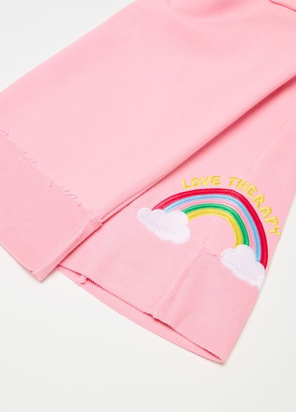 Ovs Joggers Wide Leg Con Ricamo