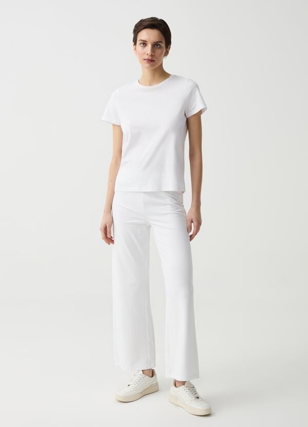 Ovs Joggers wide leg in felpa