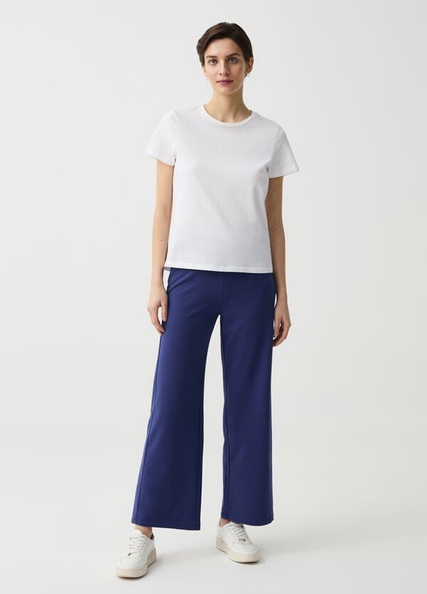 Ovs Joggers wide leg in felpa