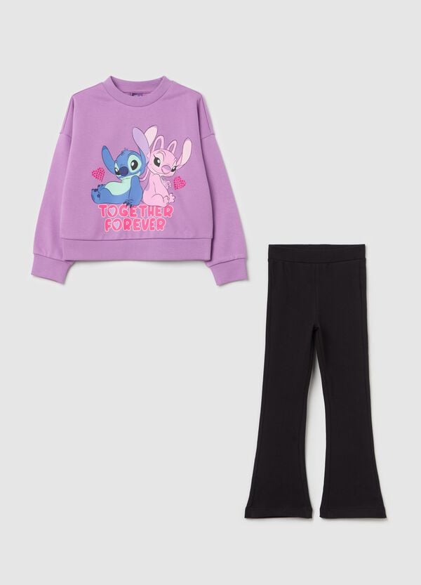Ovs Jogging set con stampa Angel & Stitch