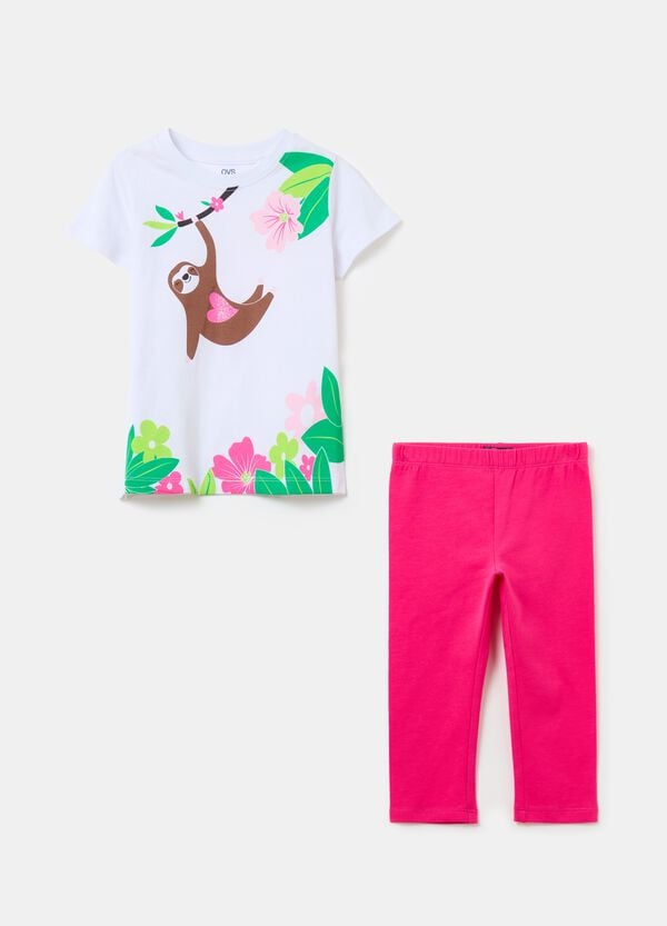 Ovs Jogging set con stampa e glitter