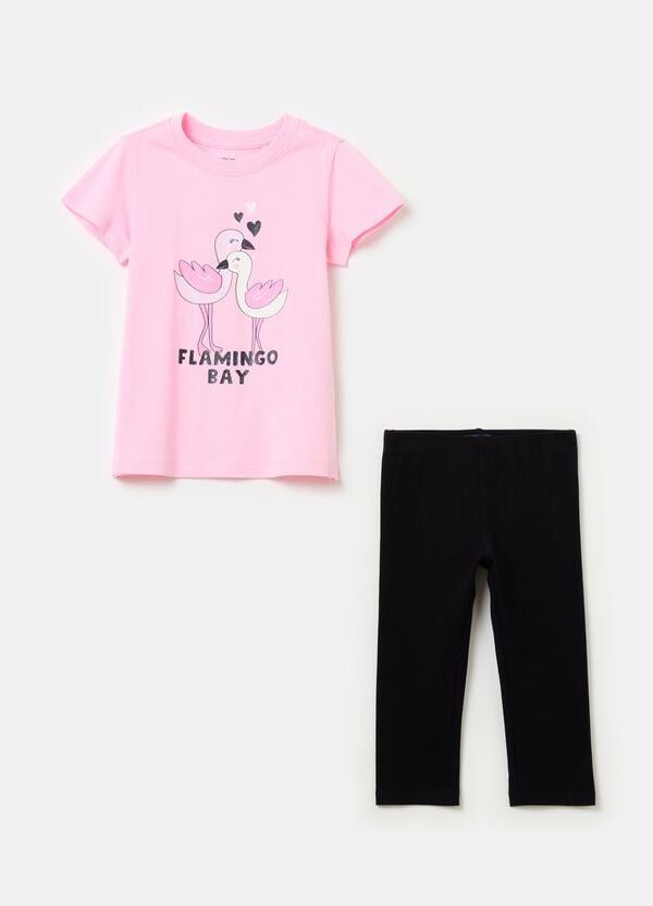Ovs Jogging set con stampa e glitter