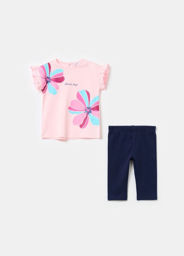 Ovs Jogging set con stampa e glitter