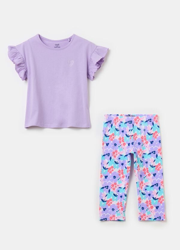 Ovs Jogging set con stampa e strass