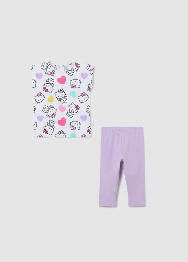 Ovs Jogging set con stampa Hello Kitty e cuori