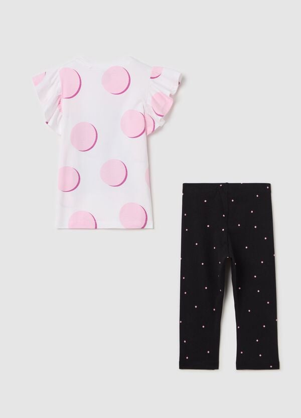 Ovs Jogging Set Con Stampa Minnie E Micro Pois