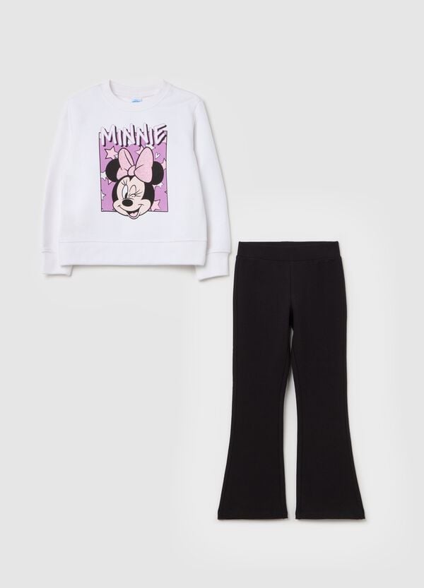 Ovs Jogging set con stampa Minnie e strass