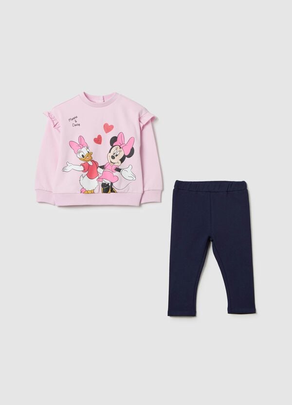 Ovs Jogging set con stampa Paperina e Minnie
