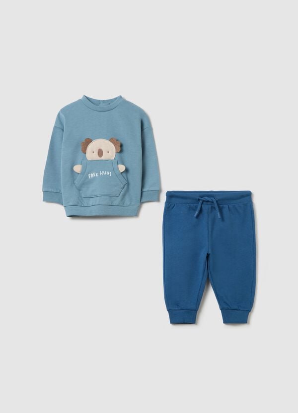 Ovs Jogging set in cotone con applicazione koala