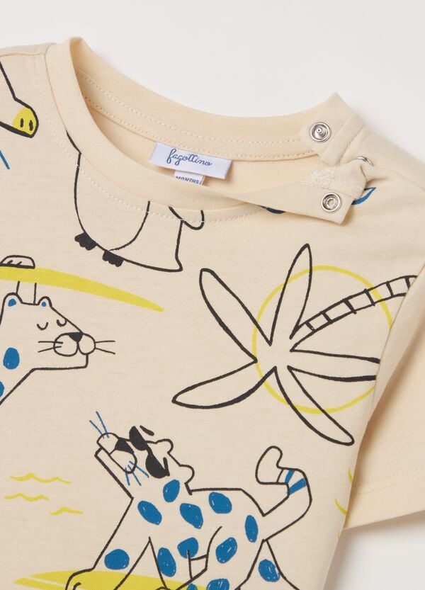 Ovs Jogging Set In Cotone Con Stampa Animali