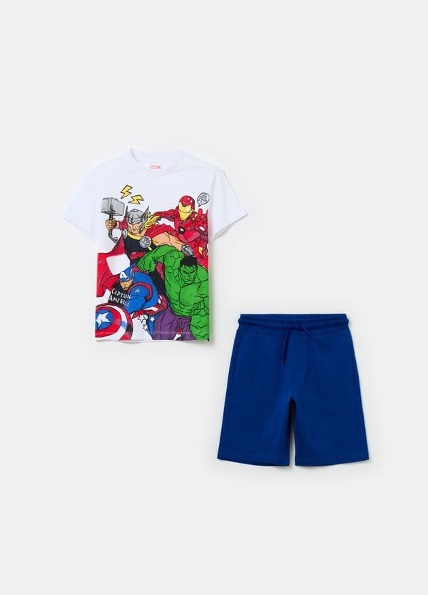 Ovs Jogging set in cotone con stampa Avengers