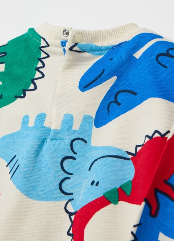 Ovs Jogging Set In Cotone Con Stampa Dinosauri