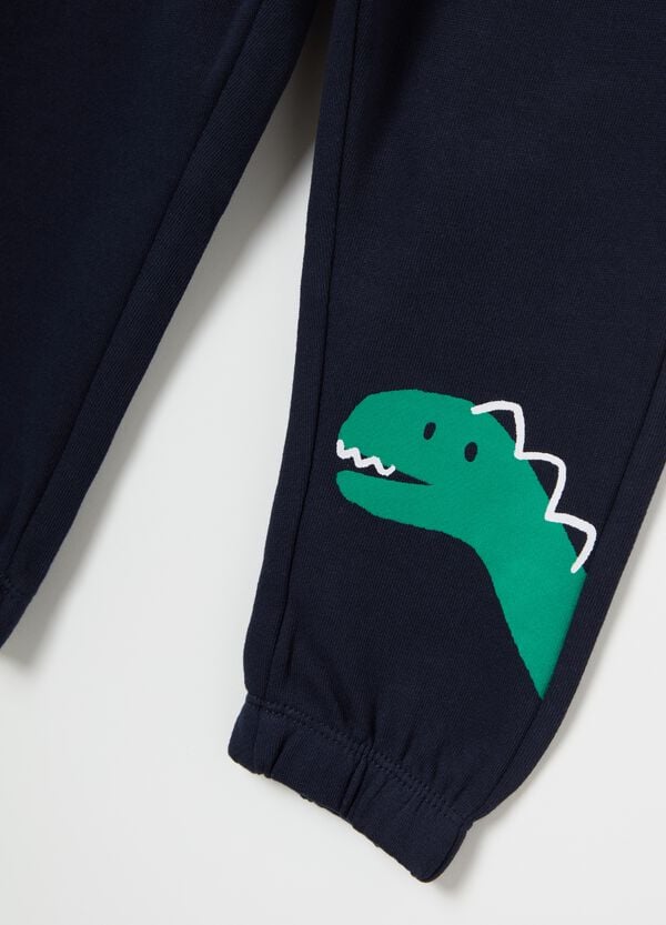 Ovs Jogging Set In Cotone Con Stampa Dinosauri