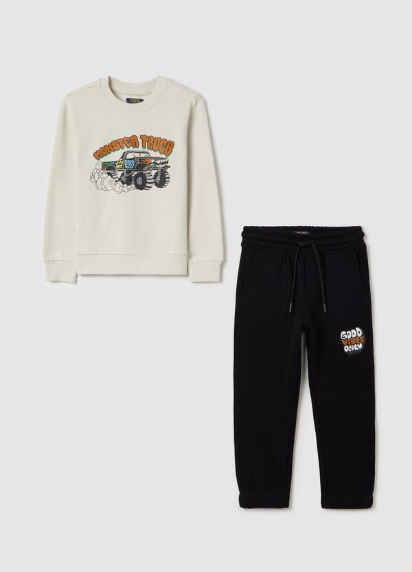 Ovs Jogging set in cotone con stampa