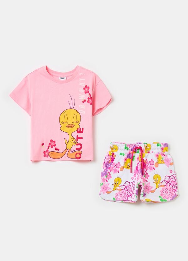 Ovs Jogging set in cotone con stampa Titti