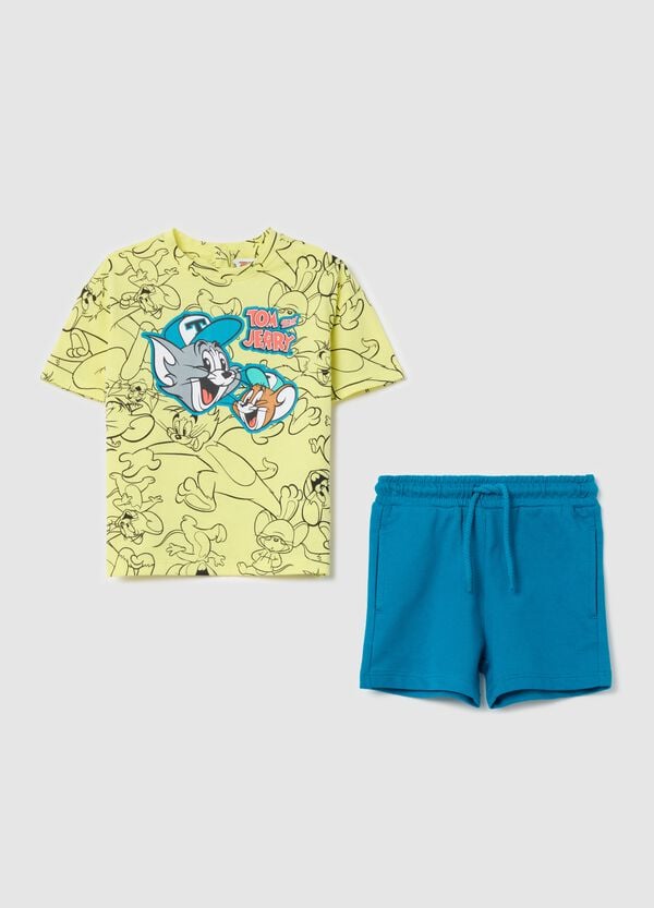 Ovs Jogging set in cotone con stampa Tom & Jerry