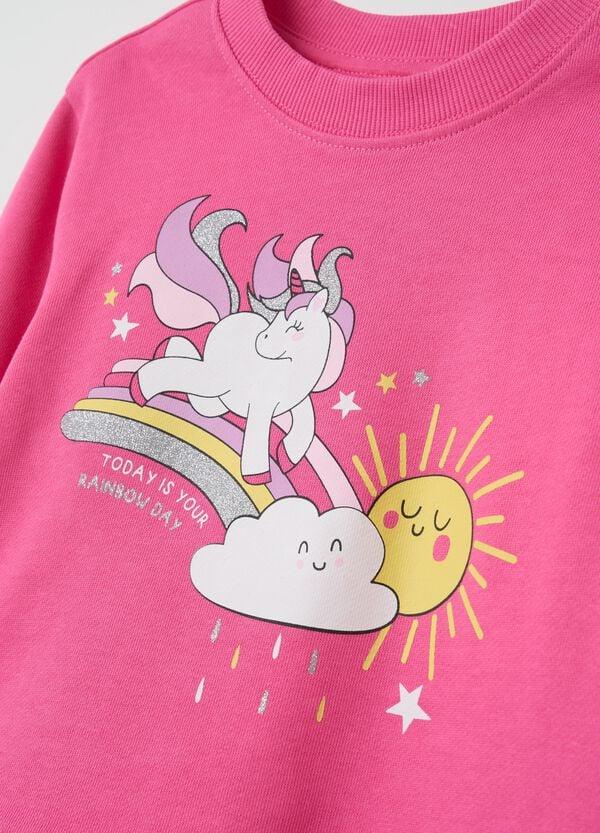 Ovs Jogging Set In Cotone Con Stampa Unicorno