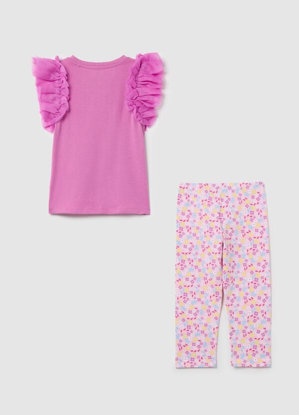Ovs Jogging Set In Cotone Con Volant E Stampa