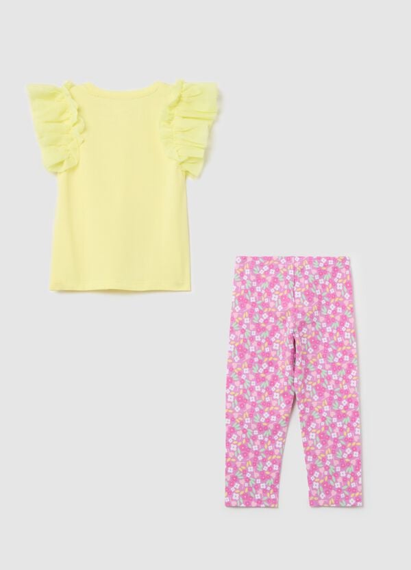 Ovs Jogging Set In Cotone Con Volant E Stampa