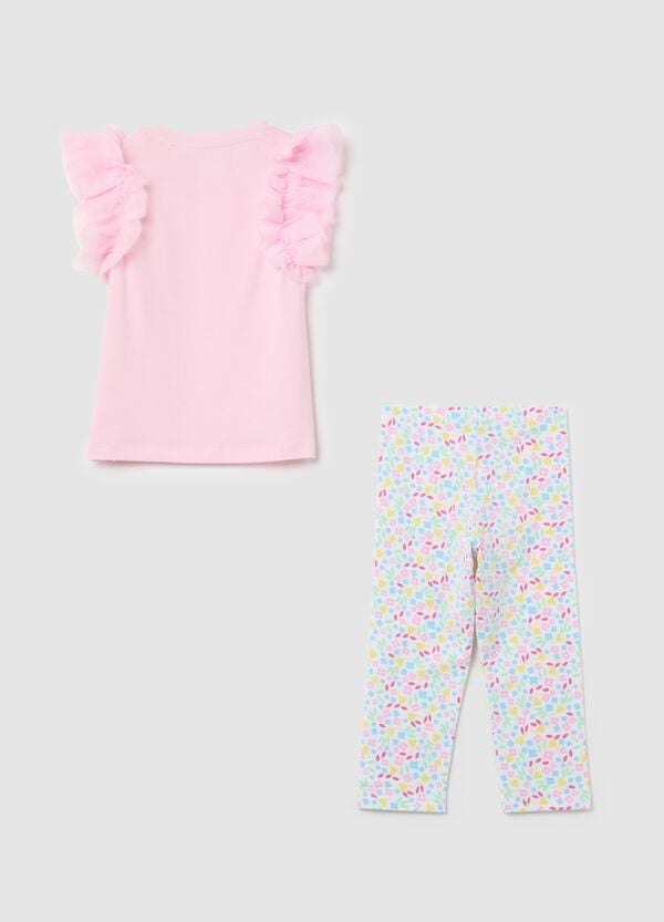 Ovs Jogging Set In Cotone Con Volant E Stampa