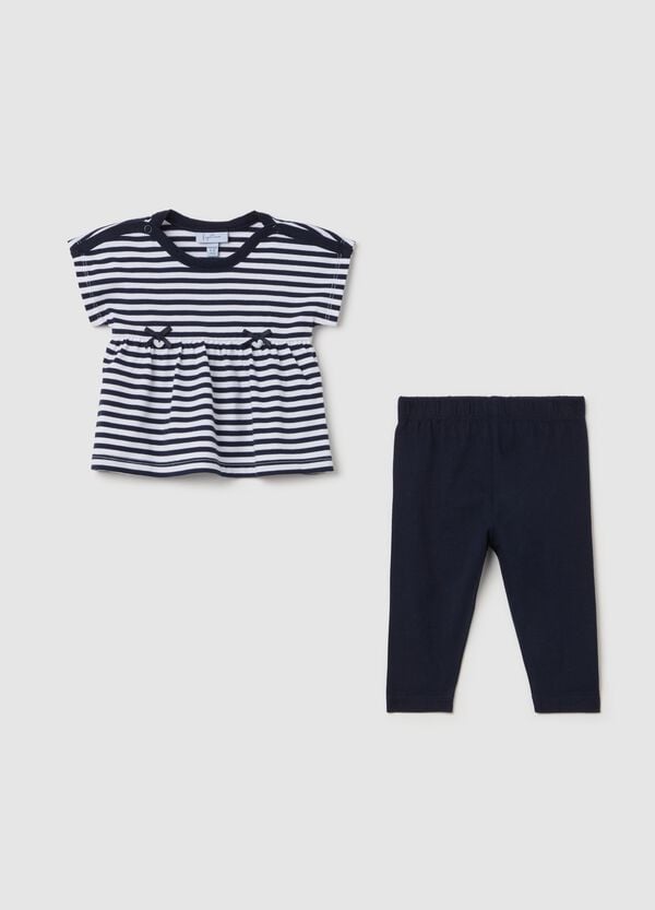 Ovs Jogging set in cotone fantasia a righe