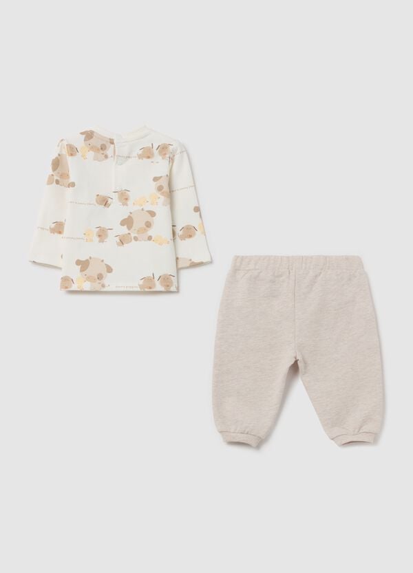 Ovs Jogging Set In Cotone Stampa Animali Fattoria