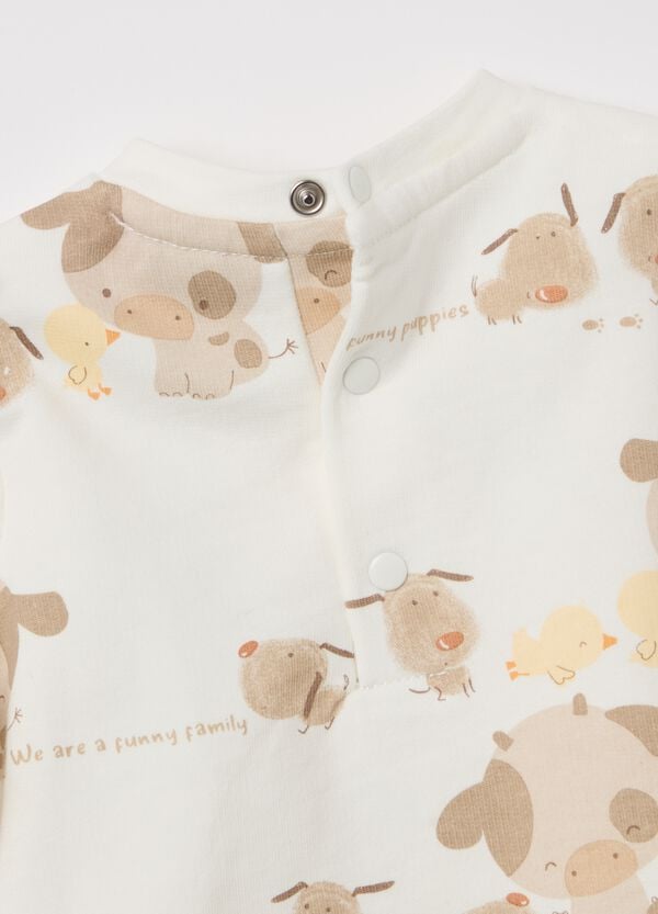 Ovs Jogging Set In Cotone Stampa Animali Fattoria