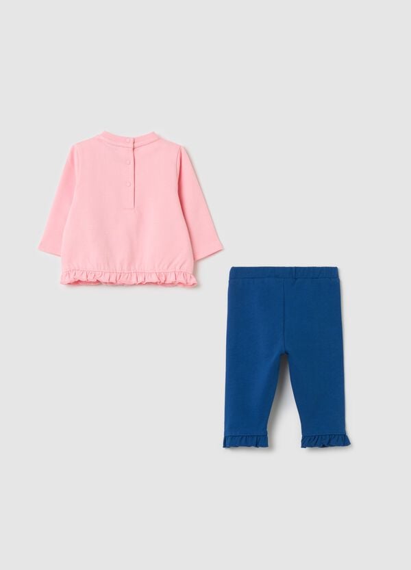 Ovs Jogging Set In Cotone Stampa Minnie E Figaro