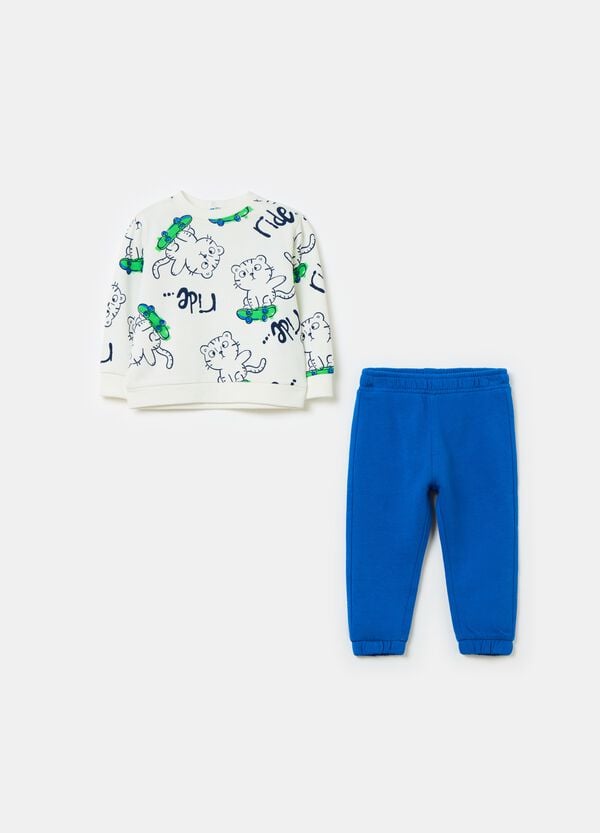 Ovs Jogging set in felpa con stampa