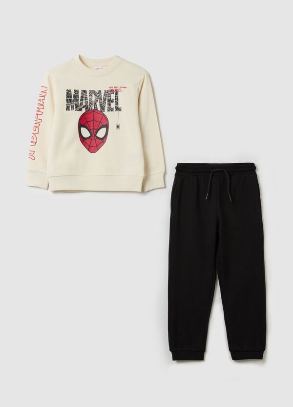 Ovs Jogging set in felpa con stampa Spider-Man