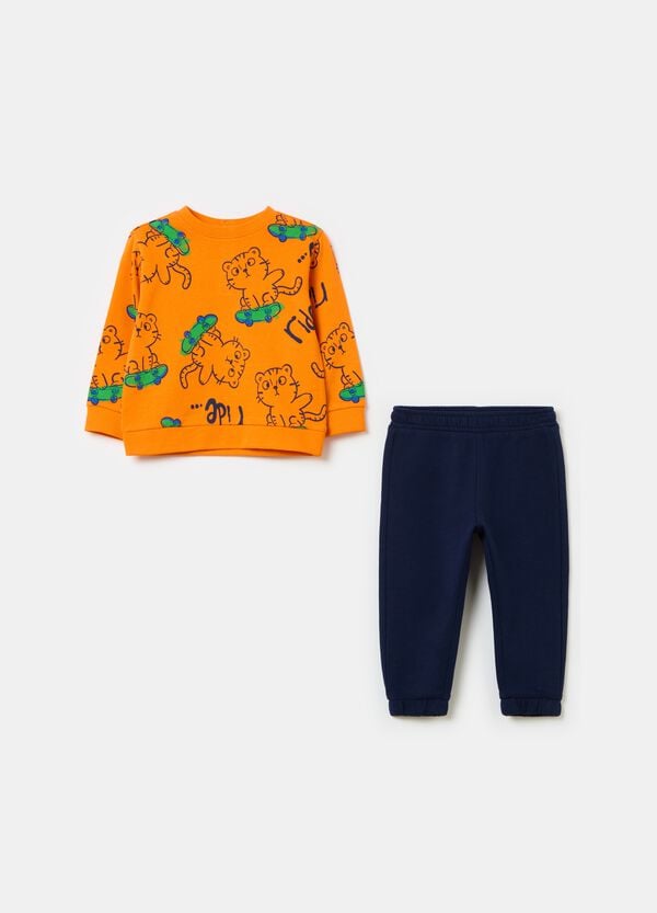 Ovs Jogging set in felpa con stampa