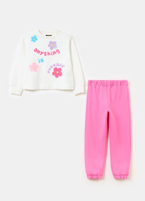 Ovs Jogging set in French Terry con stampa