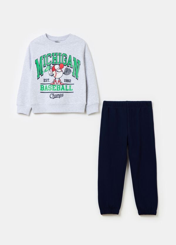 Ovs Jogging set in French Terry con stampa